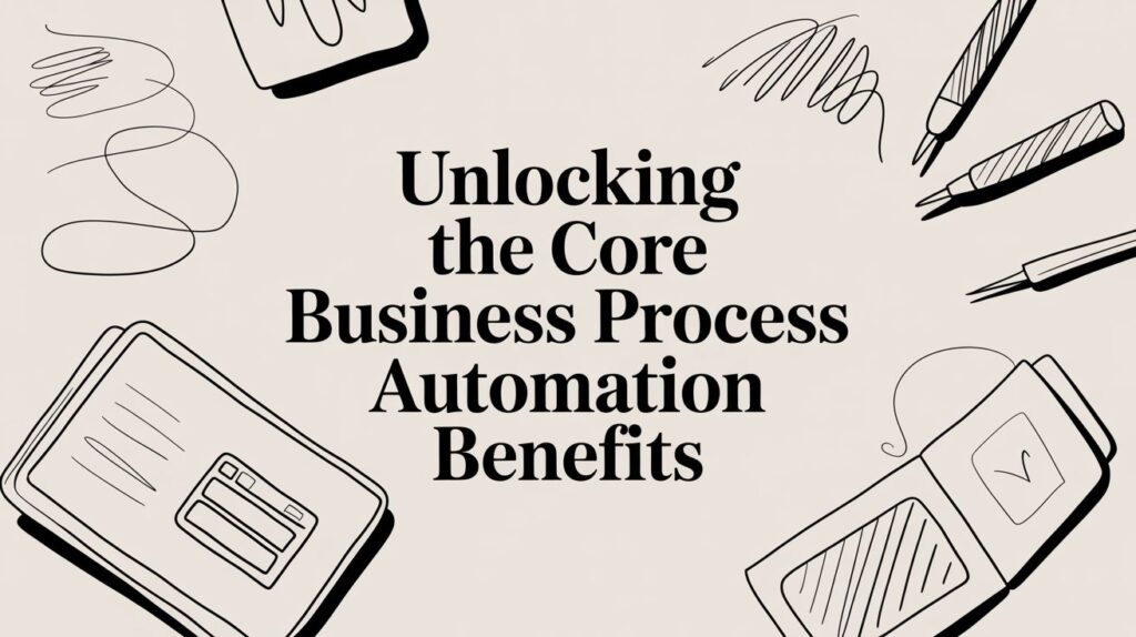 business process automation benefits business illustration