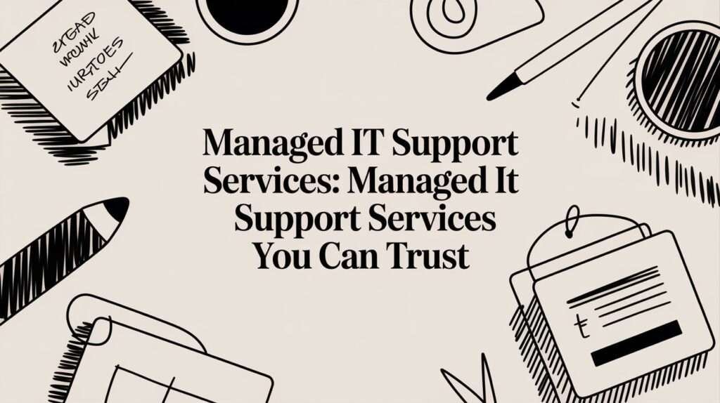 managed it support services workspace illustration