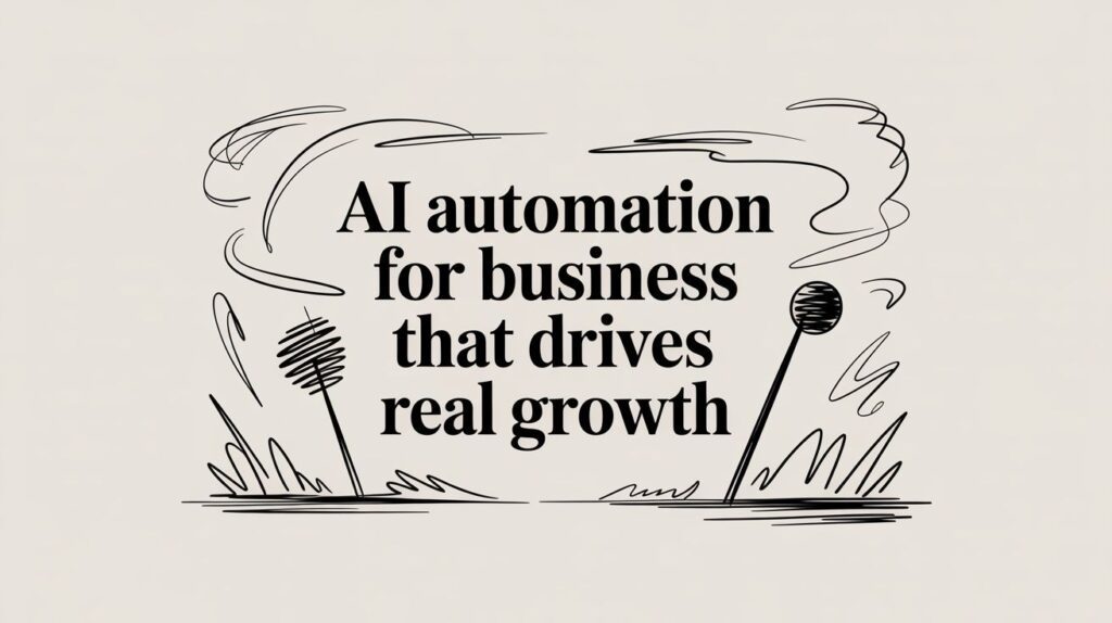 ai automation for business doodle art