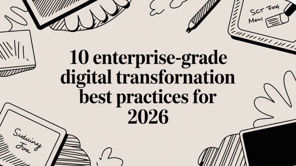 digital transformation best practices title display