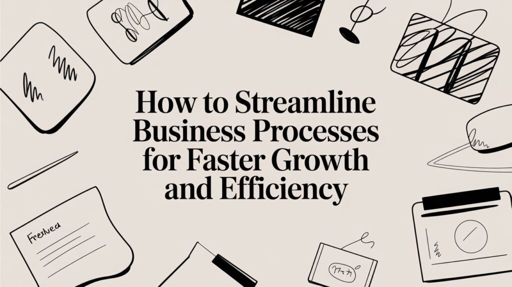 how to streamline business processes business illustration