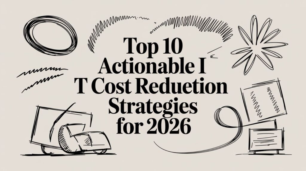 it cost reduction strategies sketch
