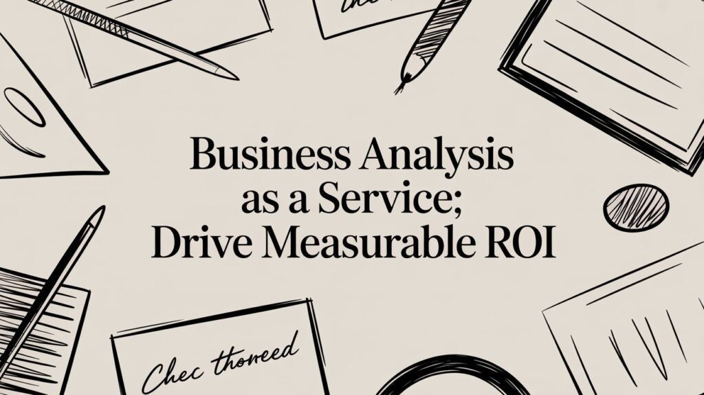 business analysis as a service business planning