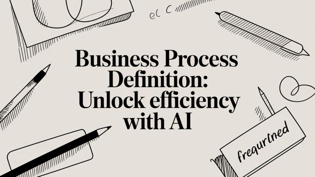 business process definition ai efficiency