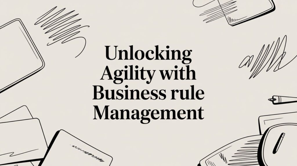 business rule management concept illustration
